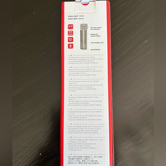 Brand New In Box Zwilling thermo travel bottle - Picture 4 of 4